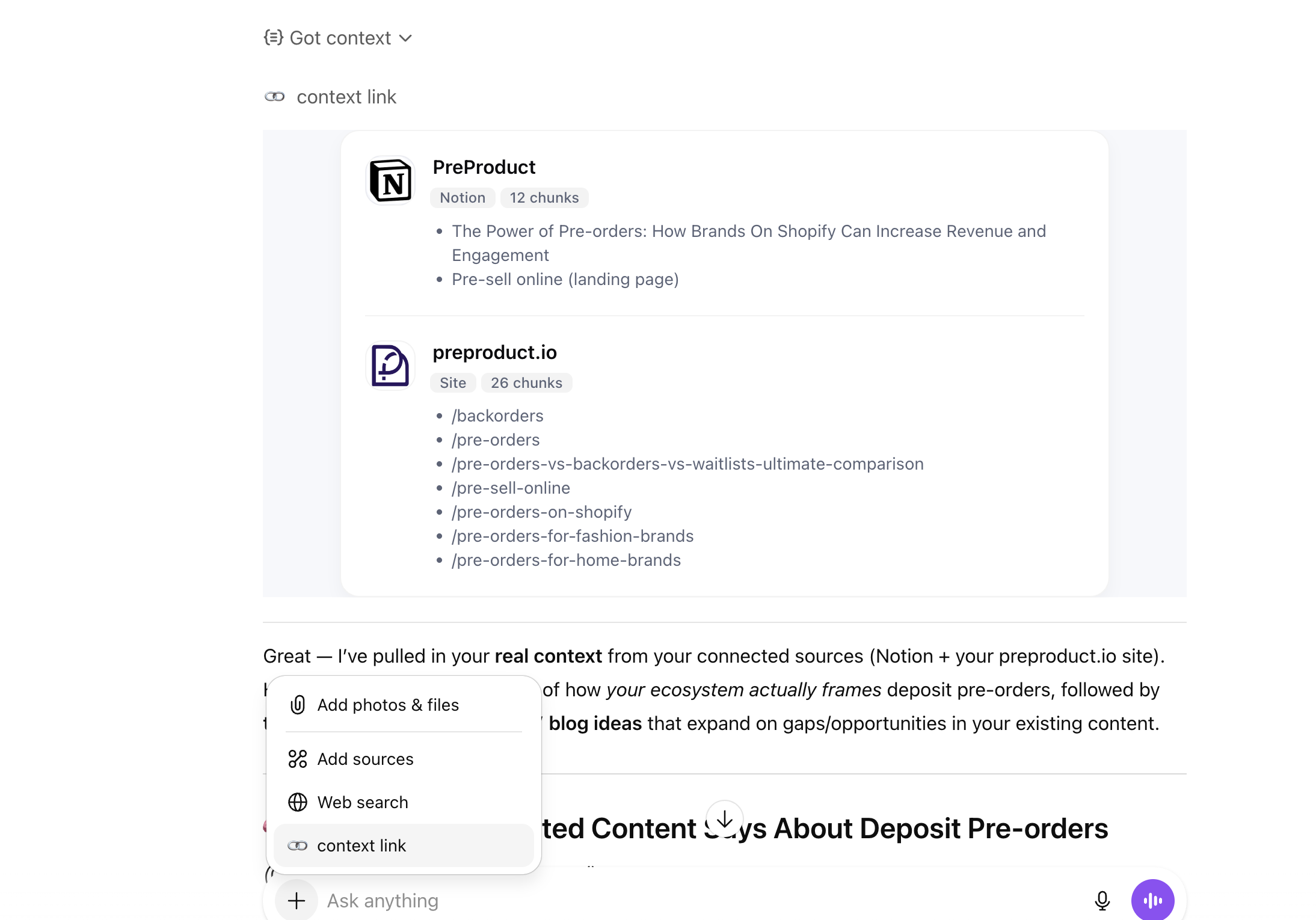 How to add the Context Link ChatGPT app connector